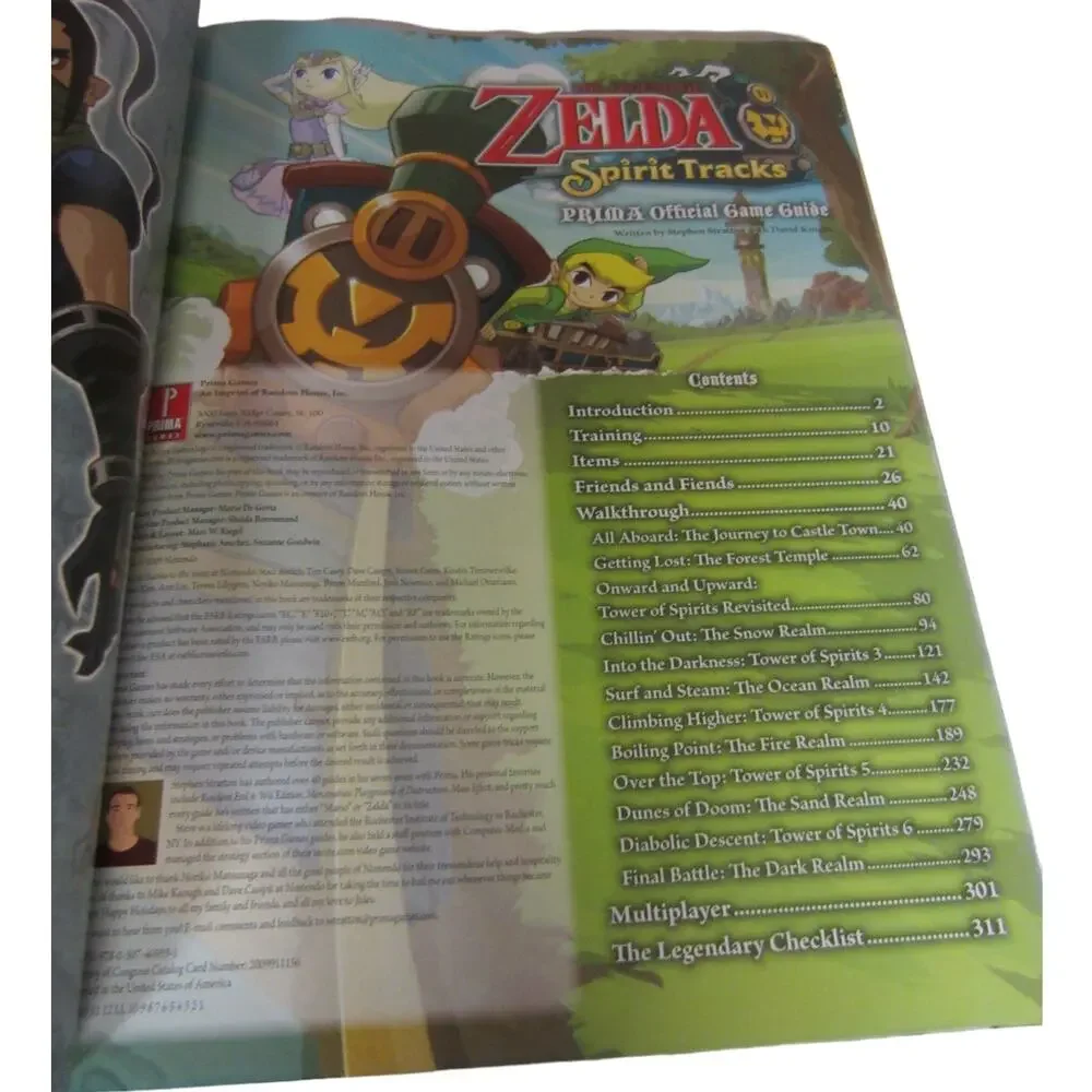 The Legend of Zelda Spirit Tracks Prima Official Strategy Guide Nintendo DS